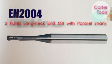 2 seruling panjang leher end mill dengan betis paralel