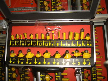 TC-024A Tangan Router Machine Parts 24PCS TCT Router Bit Set Untuk Woodworking