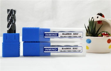 Kinerja tinggi Solid Carbide End Mill HRC50, Panjang Standard Type