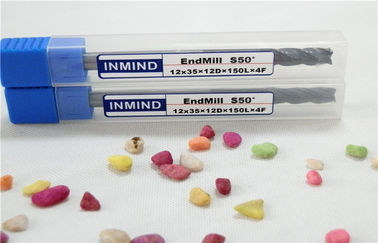 Finishing CNC Carbide Cutting Tool Mirco panjang Flute End Mills Untuk Stainless Steel