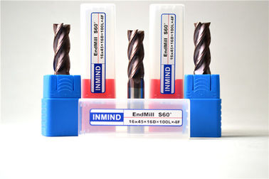 Tinggi Pakan Kustom Lapangan End Mill CNC High Precision Carbide Cutting Tools HRC60