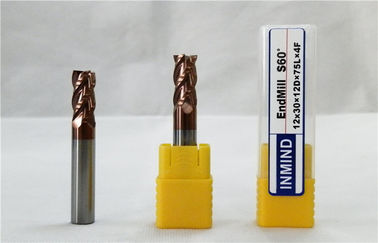 Industri 4 Flute End Mill, Long Shank HRC60 Lapangan TiAlN Dilapisi End Mills