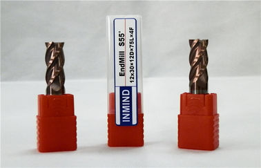 Empat Flute Long Reach Solid Carbide End Mills datar Endmill Dengan Kinerja Tinggi
