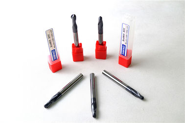 kecepatan tinggi Bola Hidung End Mill HRC55 CNC High Precision Cutting Tools Panjang Shank