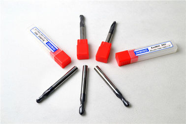 Alat Cutting kustom Carbide Bola End Mill Cutter Putaran HRC60 Panjang Shank