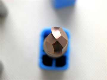 TiAlN dilapisi Bola Micro End Mills Solid Carbide Cutting Tool dengan kecepatan tinggi