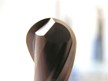 TiAlN dilapisi Bola Micro End Mills Solid Carbide Cutting Tool dengan kecepatan tinggi