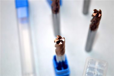 Dilapisi slotting Micro End Mill, Pojok Radius End Mill Super Halus Grain