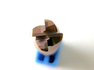 Dilapisi slotting Micro End Mill, Pojok Radius End Mill Super Halus Grain