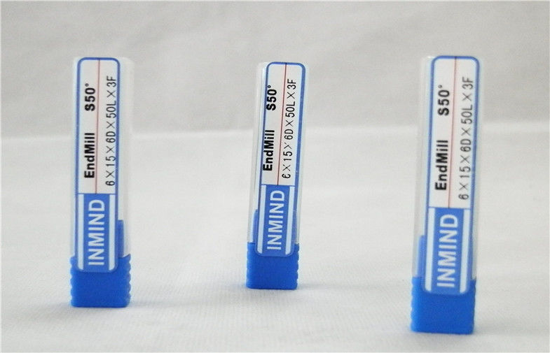 CNC Tapered Bola Hidung End Mill TiAlN Dilapisi Carbide Cutting Tools Untuk Tembaga